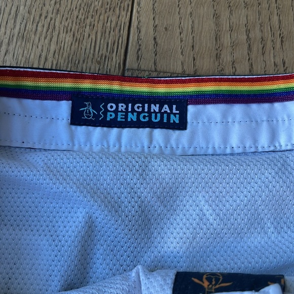 Original Penguin Pride Rainbow Pete Print Swim Short Size 32 - Picture 8 of 10